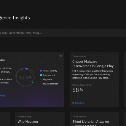 Cases - Overview vision Threat Intel Insights - Threat landscape prototype