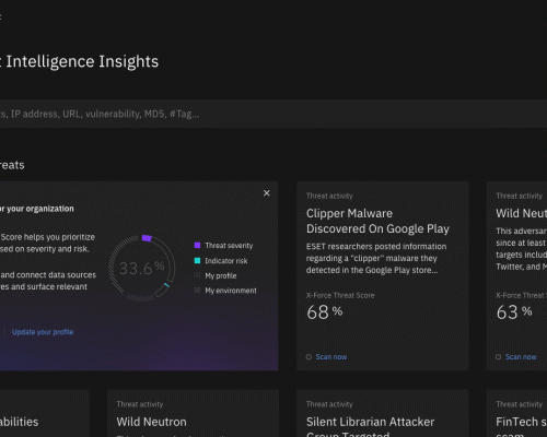 Cases - Overview vision Threat Intel Insights - Threat landscape prototype