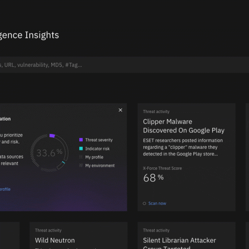 Cases - Overview vision Threat Intel Insights - Threat landscape prototype